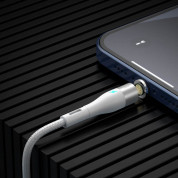 Baseus Zinc Magnetic Safe Fast Charging Data Cable (CA1T3-B02) - кабел с магнитни конектори за Apple продукти с Lightning, microUSB и USB-C (100 см) (бял) 3