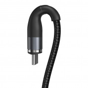 Baseus Zinc Magnetic Safe Fast Charging Data Cable (CATXC-MG1) - кабел с магнитен конектор за устройства с USB-C (100 см) (черен) 4