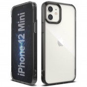 Ringke Fusion Crystal Case - хибриден удароустойчив кейс за iPhone 12 mini (сив)