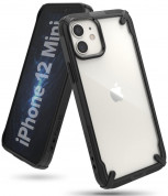 Ringke Fusion X Case - хибриден удароустойчив кейс за iPhone 12 mini (черен) 1