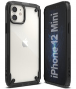 Ringke Fusion X Case - хибриден удароустойчив кейс за iPhone 12 mini (черен) 2
