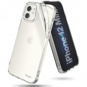 Ringke Air Case - силиконов (TPU) калъф за iPhone 12 mini (прозрачен) 2
