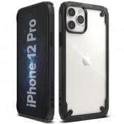 Ringke Fusion X Case - хибриден удароустойчив кейс за iPhone 12, iPhone 12 Pro (черен)