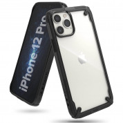 Ringke Fusion X Case - хибриден удароустойчив кейс за iPhone 12, iPhone 12 Pro (черен) 1