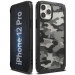 Ringke Fusion X Case - хибриден удароустойчив кейс за iPhone 12, iPhone 12 Pro (черен-камуфлаж) 1