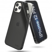 Ringke Air Case - силиконов (TPU) калъф за iPhone 12, iPhone 12 Pro (черен) 2