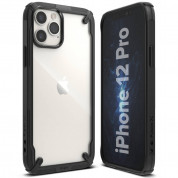 Ringke Fusion X Case - хибриден удароустойчив кейс за iPhone 12 Pro Max (черен) 2