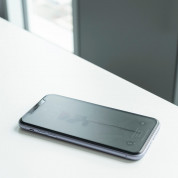 4smarts Hybrid Glass Endurance Anti-Glare Screen Protector - хибридно матирано защитно покритие за дисплея на iPhone 12 mini (черен-прозрачен) 5
