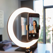 4smarts Selfie Tripod LED LoomiPod XL - универсален трипод с LED светлина за смартфони (35-173 см) (черен) 7