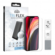 Eiger Tri Flex High Impact Film Screen Protector - качествено защитно покритие за дисплея на iPhone 12 mini (един брой)