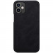 Nillkin Qin Leather Flip Case - кожен калъф, тип портфейл за iPhone 12, iPhone 12 Pro (черен) 2