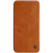 Nillkin Qin Leather Flip Case - кожен калъф, тип портфейл за iPhone 12 Pro Max (кафяв) 1