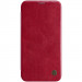 Nillkin Qin Leather Flip Case - кожен калъф, тип портфейл за iPhone 12 Pro Max (червен) 1