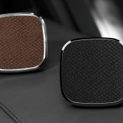 Nillkin 2-in-1 Magnetic Qi Vent Holder & Leather Case - комплект кожен кейс и магнитна поставка с безжично зареждане за вентилацията на кола за iPhone XS, iPhone X (кафяв) 4