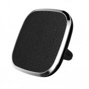 Nillkin 2-in-1 Magnetic Qi Vent Holder & Leather Case - комплект кожен кейс и магнитна поставка с безжично зареждане за вентилацията на кола за iPhone XS, iPhone X (черен)