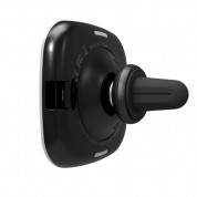 Nillkin 2-in-1 Magnetic Qi Vent Holder & Leather Case - комплект кожен кейс и магнитна поставка с безжично зареждане за вентилацията на кола за iPhone XS, iPhone X (черен) 2