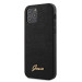 Guess Lizard Leather Hard Case - дизайнерски кожен кейс за iPhone 12, iPhone 12 Pro (черен) 1