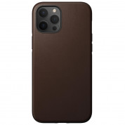 Nomad Leather Rugged Case - кожен (естествена кожа) кейс за iPhone 12 Pro Max (кафяв)