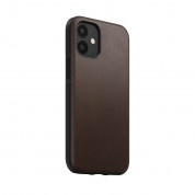 Nomad Leather Rugged Case - кожен (естествена кожа) кейс за iPhone 12 mini (кафяв) 1