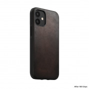 Nomad Leather Rugged Case - кожен (естествена кожа) кейс за iPhone 12 mini (кафяв) 3
