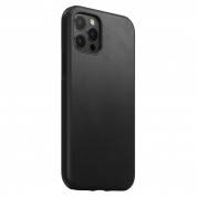 Nomad Leather Rugged Case - кожен (естествена кожа) кейс за iPhone 12, iPhone 12 Pro (черен) 1