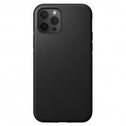 Nomad Leather Rugged Case - кожен (естествена кожа) кейс за iPhone 12, iPhone 12 Pro (черен)