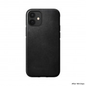 Nomad Leather Rugged Case - кожен (естествена кожа) кейс за iPhone 12 mini (черен) 2