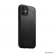 Nomad Leather Rugged Case - кожен (естествена кожа) кейс за iPhone 12 mini (черен) 3