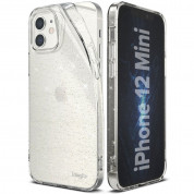 Ringke Air Glitter Case - силиконов (TPU) калъф за iPhone 12 mini (прозрачен) 2