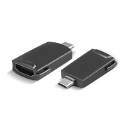 Platinet Multimedia Adapter USB-C to HDMI 4K - USB-C адаптер за свързване от USB-C към 4K HDMI (тъмносив)