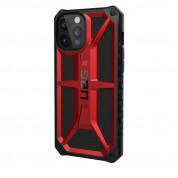 Urban Armor Gear Monarch Case - удароустойчив хибриден кейс за iPhone 12 Pro Max (червен)