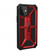 Urban Armor Gear Monarch Case - удароустойчив хибриден кейс за iPhone 12, iPhone 12 Pro (червен) 2