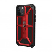 Urban Armor Gear Monarch Case - удароустойчив хибриден кейс за iPhone 12, iPhone 12 Pro (червен)