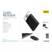 Platinet Card Reader USB 3.0 - четец за SD и microSD карти с USB 3.0 за компютри и лаптопи (черен) 1