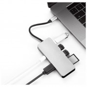 Platinet USB-C Multimedia Adapter 7in1 - USB-C хъб за свързване на допълнителна периферия за компютри с USB-C (тъмносив) 3