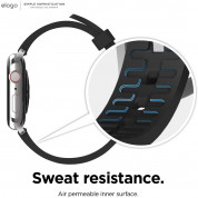 Elago Watch Sport Fluoro Rubber Strap for Apple Watch 38mm, 40mm, 41mm (black) 1