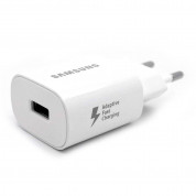 Samsung Fast 18W Charger EP-TA600EWE - захранване за ел. мрежа с USB изход и технология за бързо зареждане за мобилни устройства (бял) (bulk)