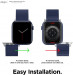 Elago Watch Sport Strap - силиконова (fluoro rubber) каишка за Apple Watch 38мм, 40мм, 41мм  (тъмносин) 4