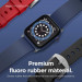 Elago Watch Sport Strap - силиконова (fluoro rubber) каишка за Apple Watch 38мм, 40мм, 41мм  (тъмносин) 6