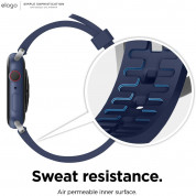 Elago Watch Sport Fluoro Rubber Strap for Apple Watch 38mm, 40mm, 41mm (jean indigo) 1