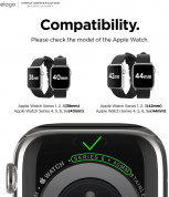Elago Watch Sport Strap - силиконова (fluoro rubber) за Apple Watch 42мм, 44мм (черен) 3