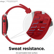 Elago Watch Sport Strap - силиконова (fluoro rubber) за Apple Watch 42мм, 44мм (червен) 1