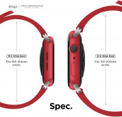 Elago Watch Sport Fluoro Rubber Strap for Apple Watch 42mm, 44mm (red) 3