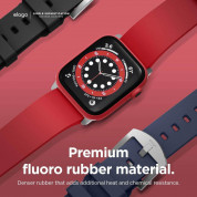 Elago Watch Sport Fluoro Rubber Strap for Apple Watch 42mm, 44mm (red) 6