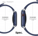 Elago Watch Sport Strap - силиконова (fluoro rubber) за Apple Watch 42мм, 44мм (тъмносин) 3