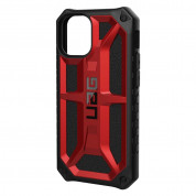 Urban Armor Gear Monarch Case - удароустойчив хибриден кейс за iPhone 12 Mini (червен) 4