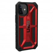Urban Armor Gear Monarch Case - удароустойчив хибриден кейс за iPhone 12 Mini (червен) 2