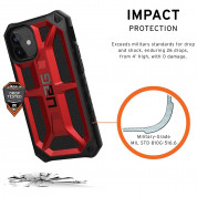 Urban Armor Gear Monarch Case - удароустойчив хибриден кейс за iPhone 12 Mini (червен) 8