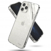 Ringke Air Glitter Case - силиконов (TPU) калъф за iPhone 12, iPhone 12 Pro (прозрачен) 1