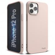 Ringke Air S Case - силиконов (TPU) калъф за iPhone 12, iPhone 12 Pro (розов)